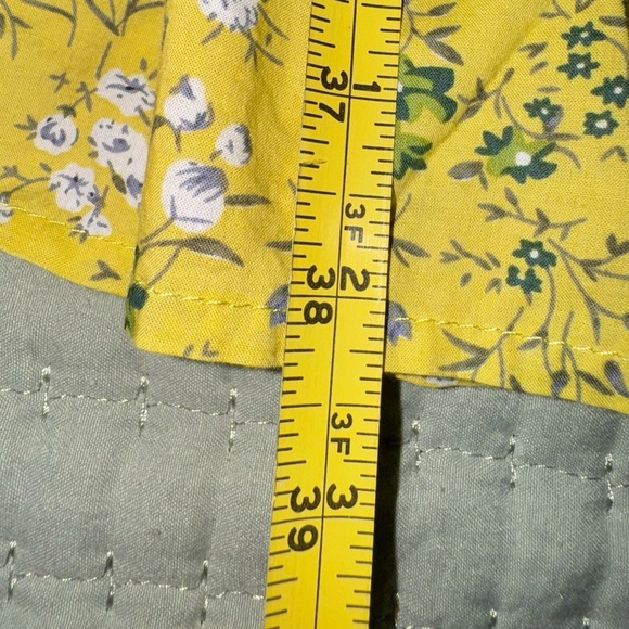 Calista boho Floral Yellow Midi ruffle Dress. Size Small. VGUC. - Picture 4 of 12